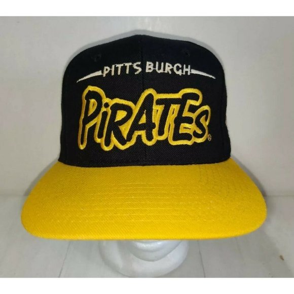STARTER Other - Vintage Pittsburgh Pirates Hat Cap Starter Spell Out 6 Panel Trucker SnapBack